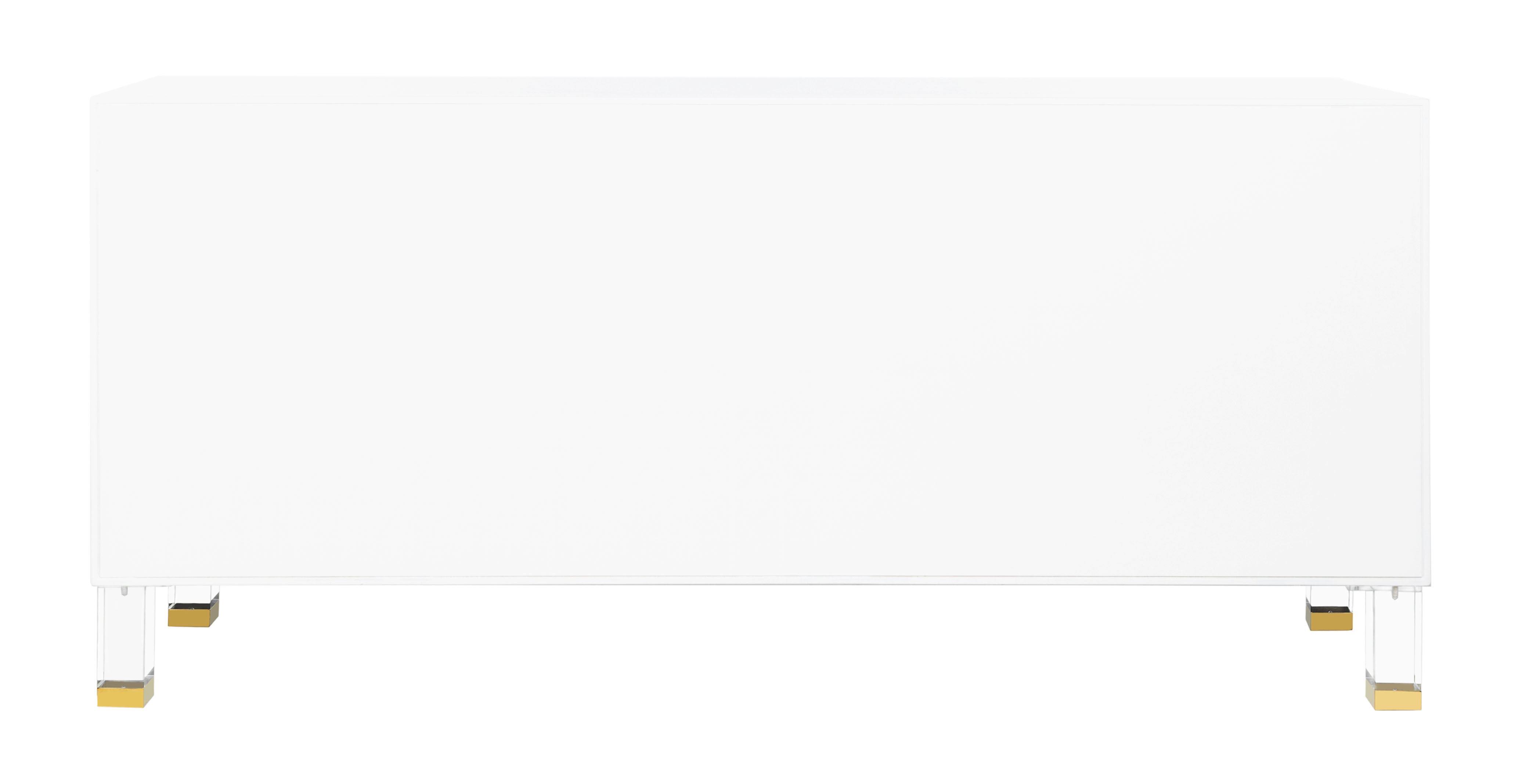 Saturn Wave Acrylic Sideboard - White - Arlo Home - Image 2