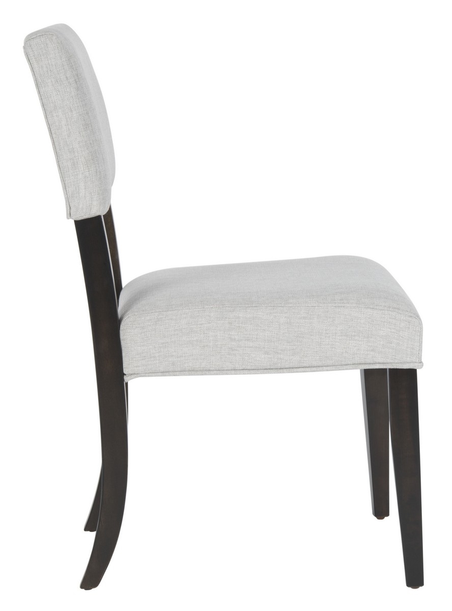 Luis Wood Dining Chair - Dark Brown/Light Taupe - Image 5