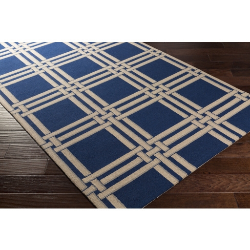 Lockhart Blue Indoor 8' x 10' Handmade Rug - Image 1