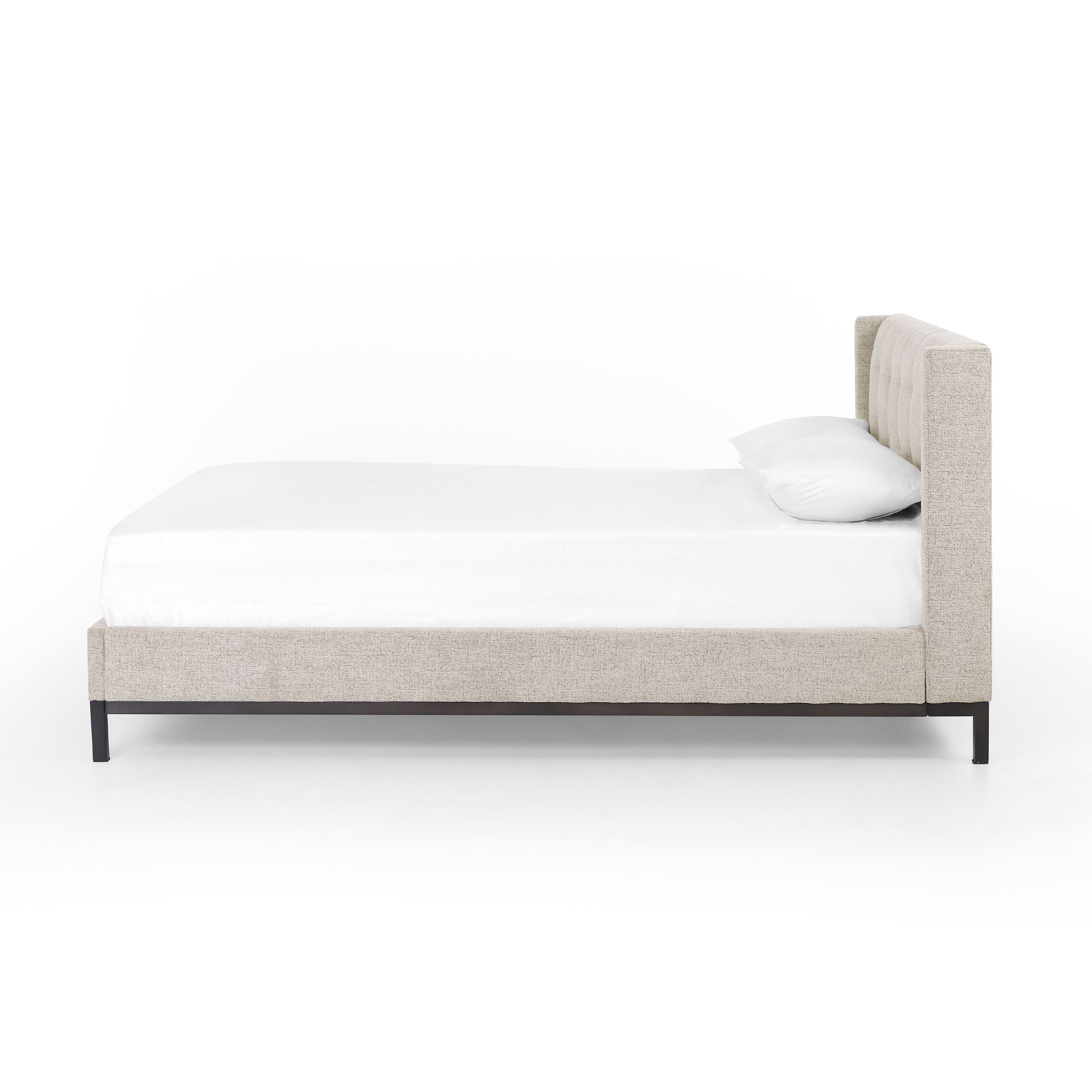 Newhall Bed-Plushtone Linen-Queen - Image 3