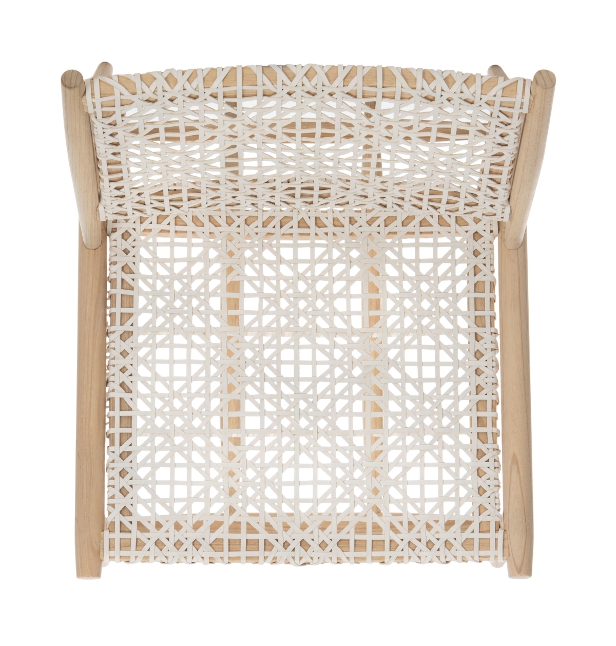 Bandelier Accent Chair - Light Natural / White - Safavieh - Image 4