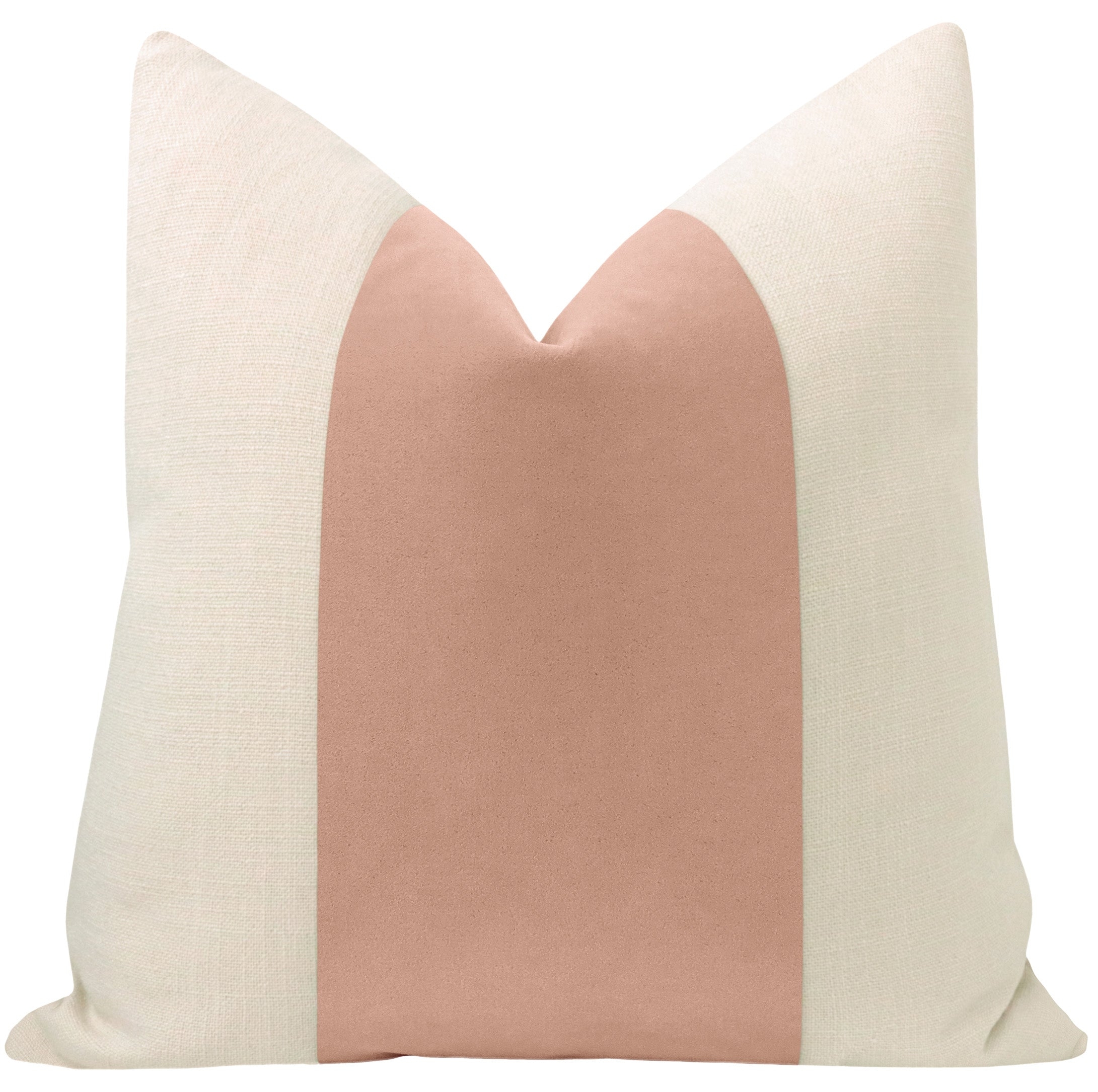 PANEL :: MOHAIR VELVET // BLUSH - 20" X 30" QUEEN SHAM - Image 0