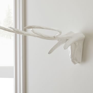 Papier-Mache Animal Sculpture, Antlers, Small - Image 1