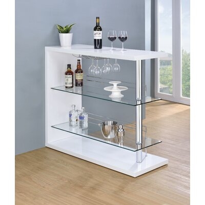Eck 2 - Shelf Bar with Wine Storage - Image 0