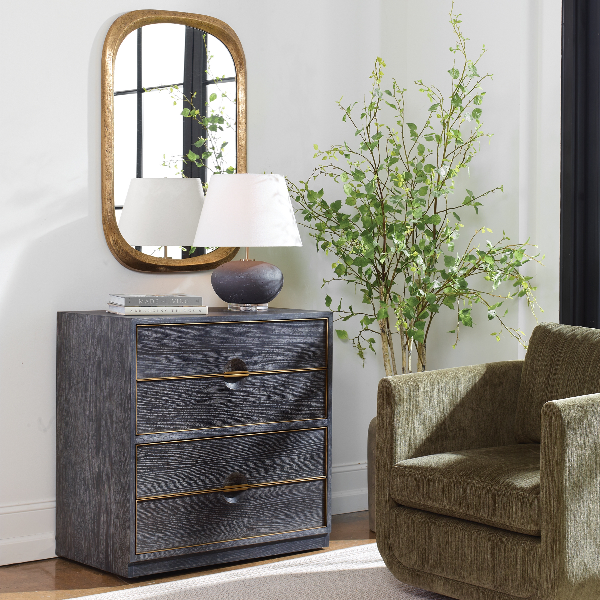 Besos 4 Drawer Walnut Chest - Image 2
