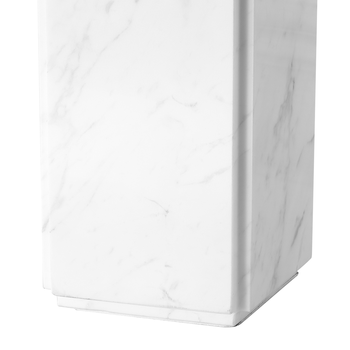 Safavieh Couture Zahra Marble Tall Table Lamp - White/White - Image 5