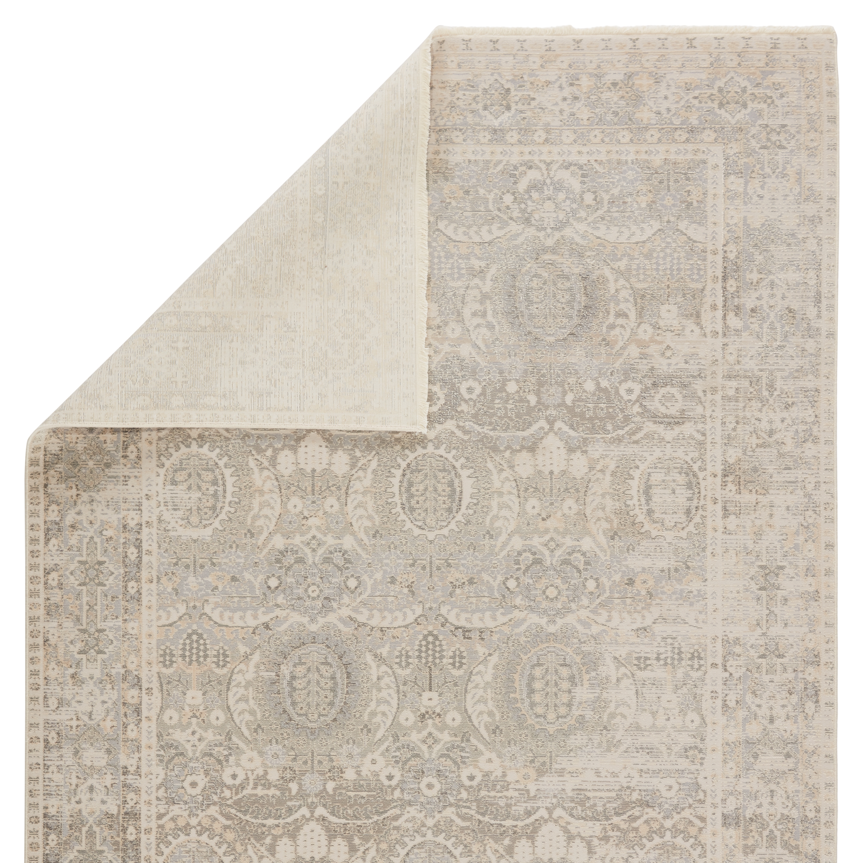 Michon Oriental Gray/ Cream Area Rug (5'X7'6") - Image 2