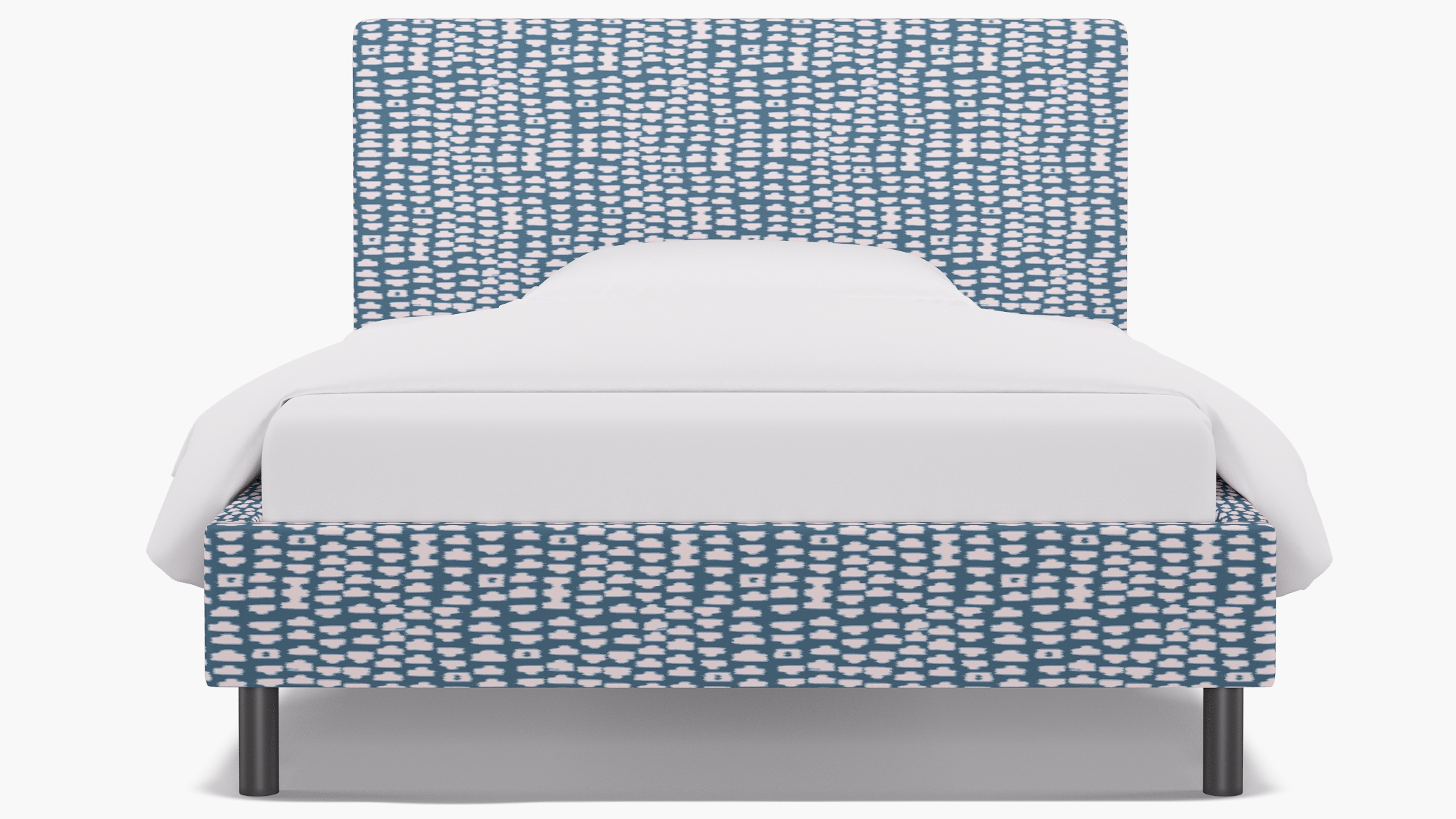 Tailored Platform Bed, Dusty Blue Odalisque, Full - Image 0