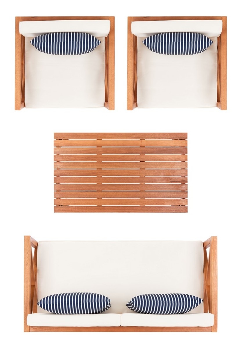 Nunzio 4 Piece Set - Natural/Bge + Thn Stp P - Safavieh - Image 3