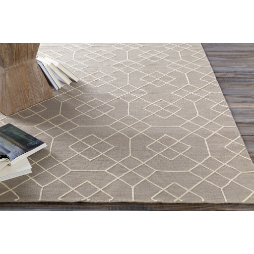 Seabrook Gray Indoor 3'6" x 5'6" Handmade Rug - Image 0