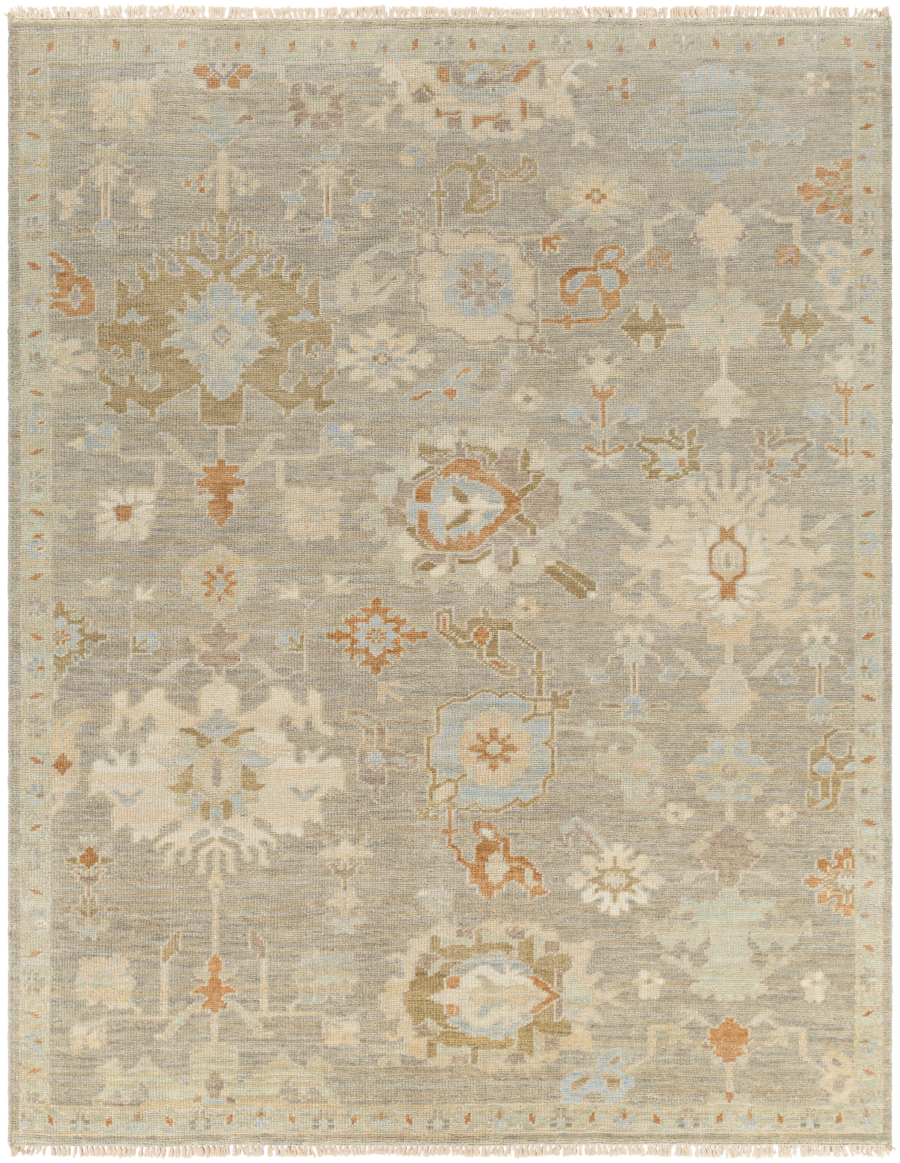 Antalya Beige Indoor 8' x 10' Handmade Rug - Image 0