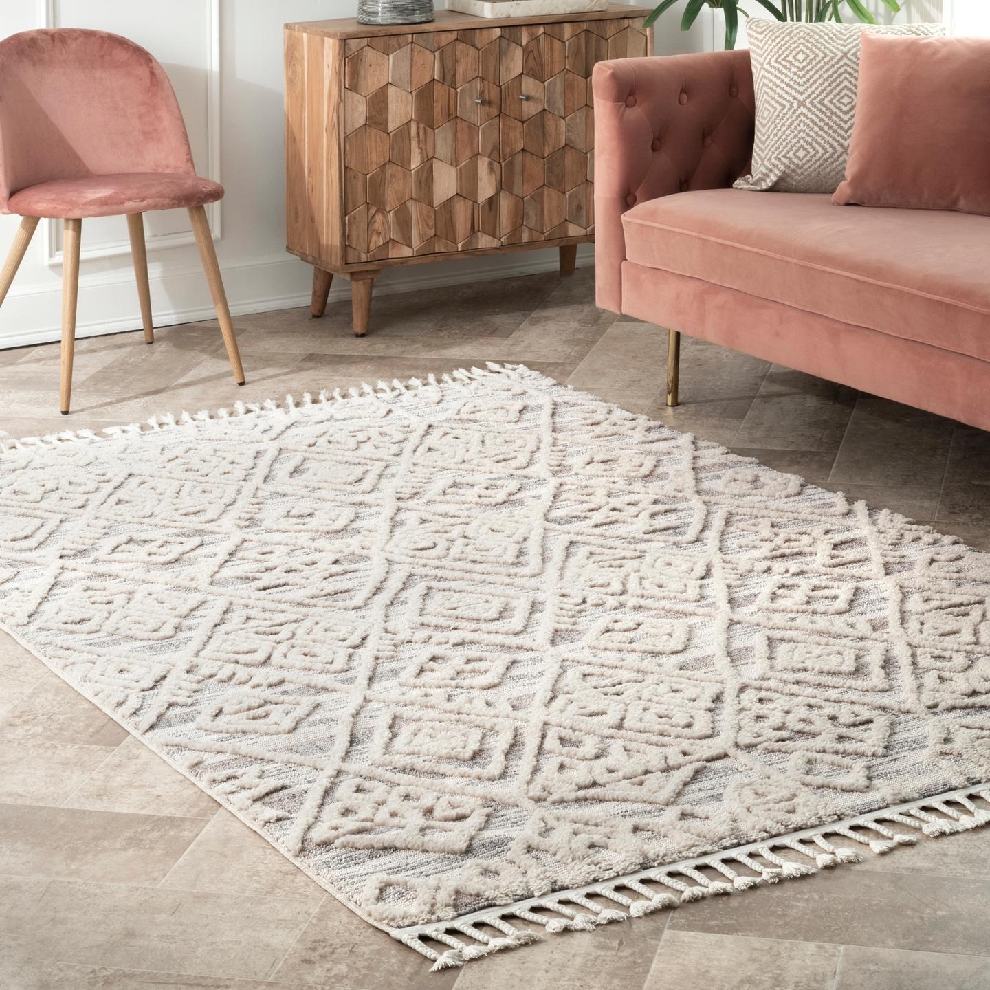 Diamond Shaggy Deja Area Rug - Image 0