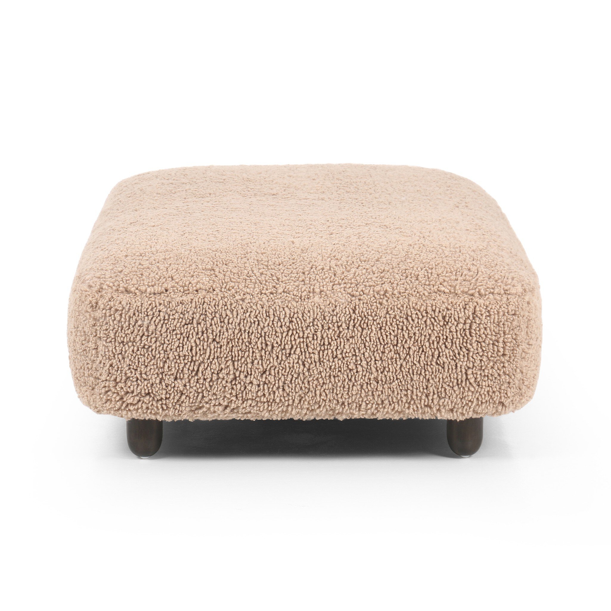 Aniston Rectangle Ottoman - Andes Toast - Image 3