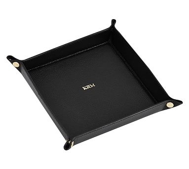 Quinn Leather Catchall, Large - Black - Image 0