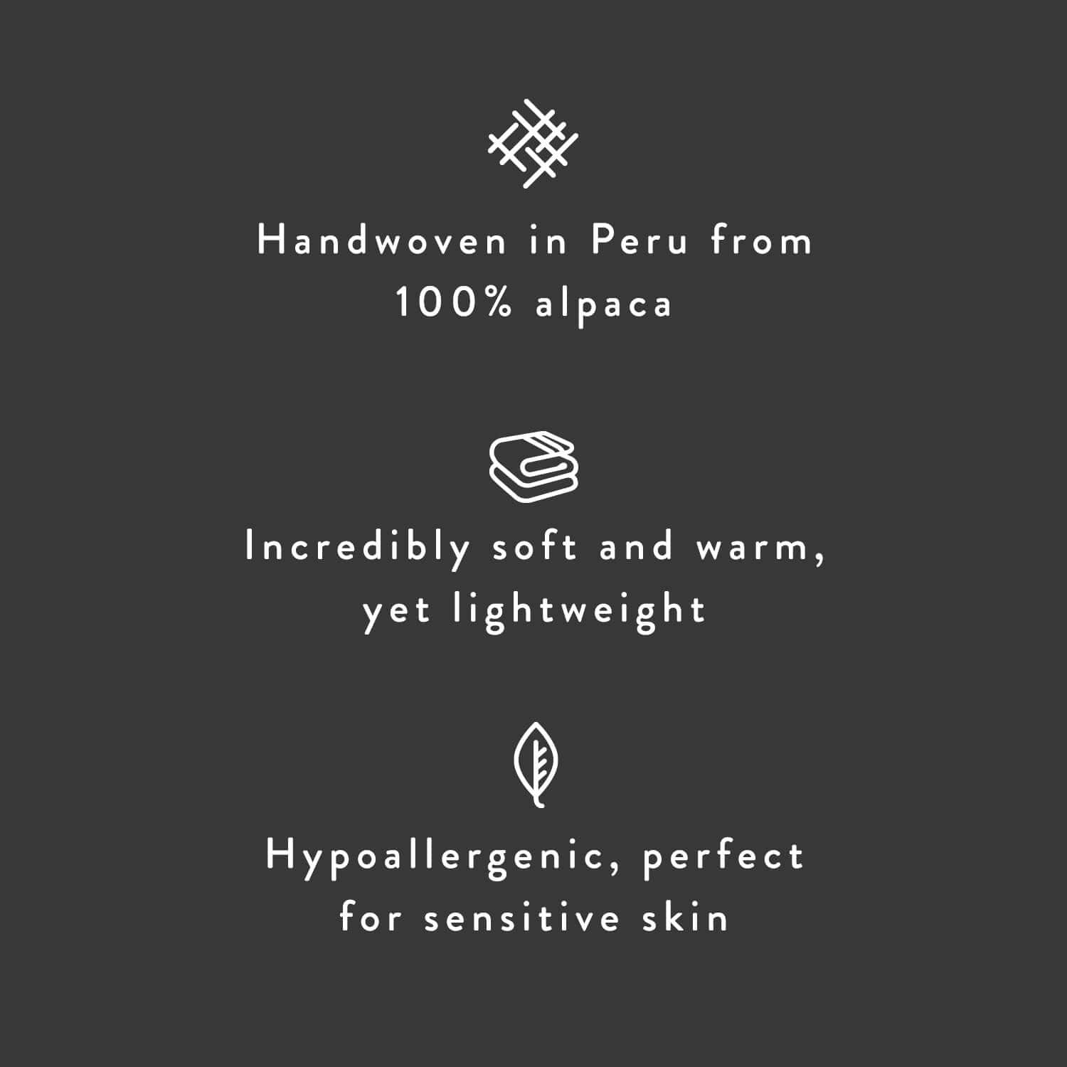 The Citizenry Nevado Alpaca Throw | Charcoal - Image 3