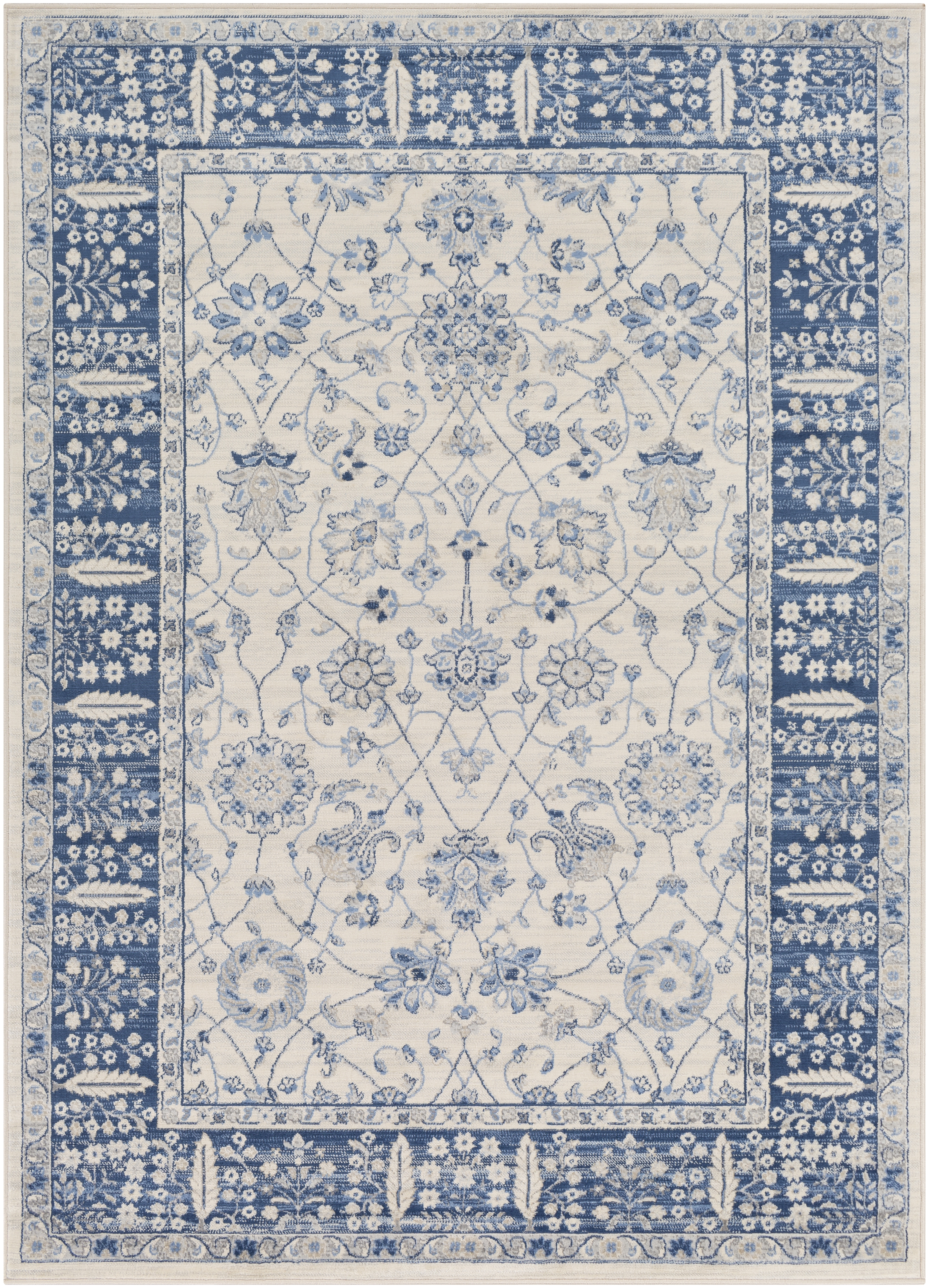 Monaco Blue Indoor 2' x 3' Machine Woven Rug - Image 0