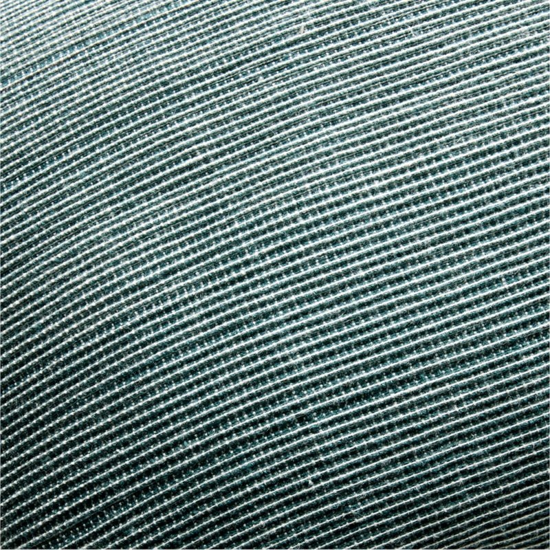 Alec Arctic Blue Textured Striped Outdoor Throw Pillow 23"x23" - Image 1