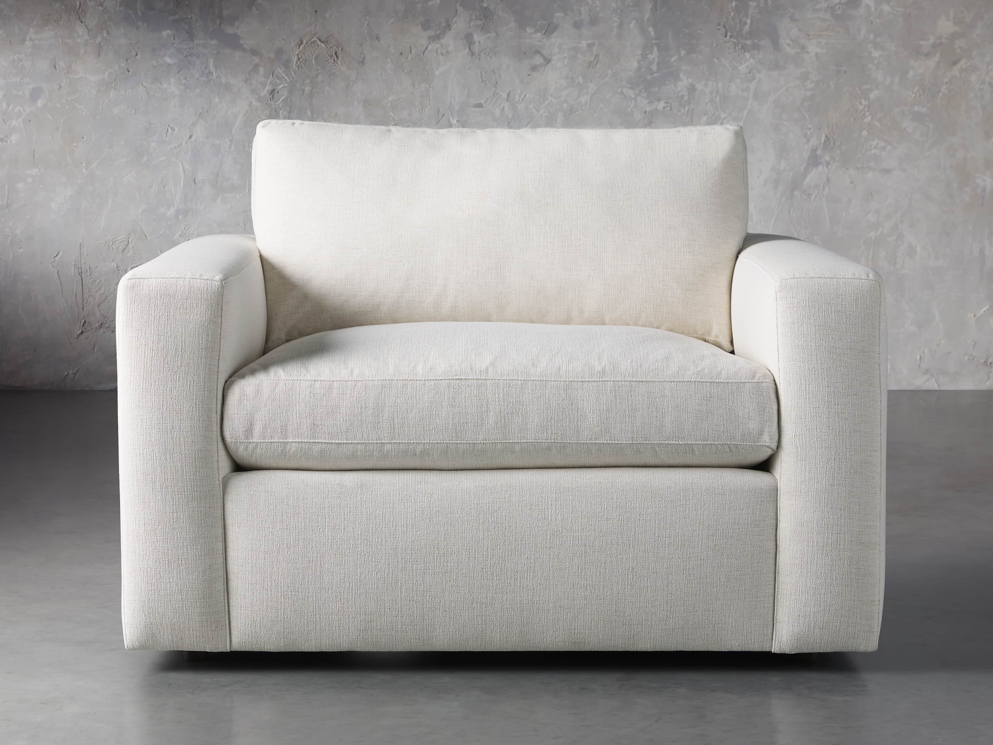 Beale Chair in Upholstered  Nomad Snow/49" - Image 0