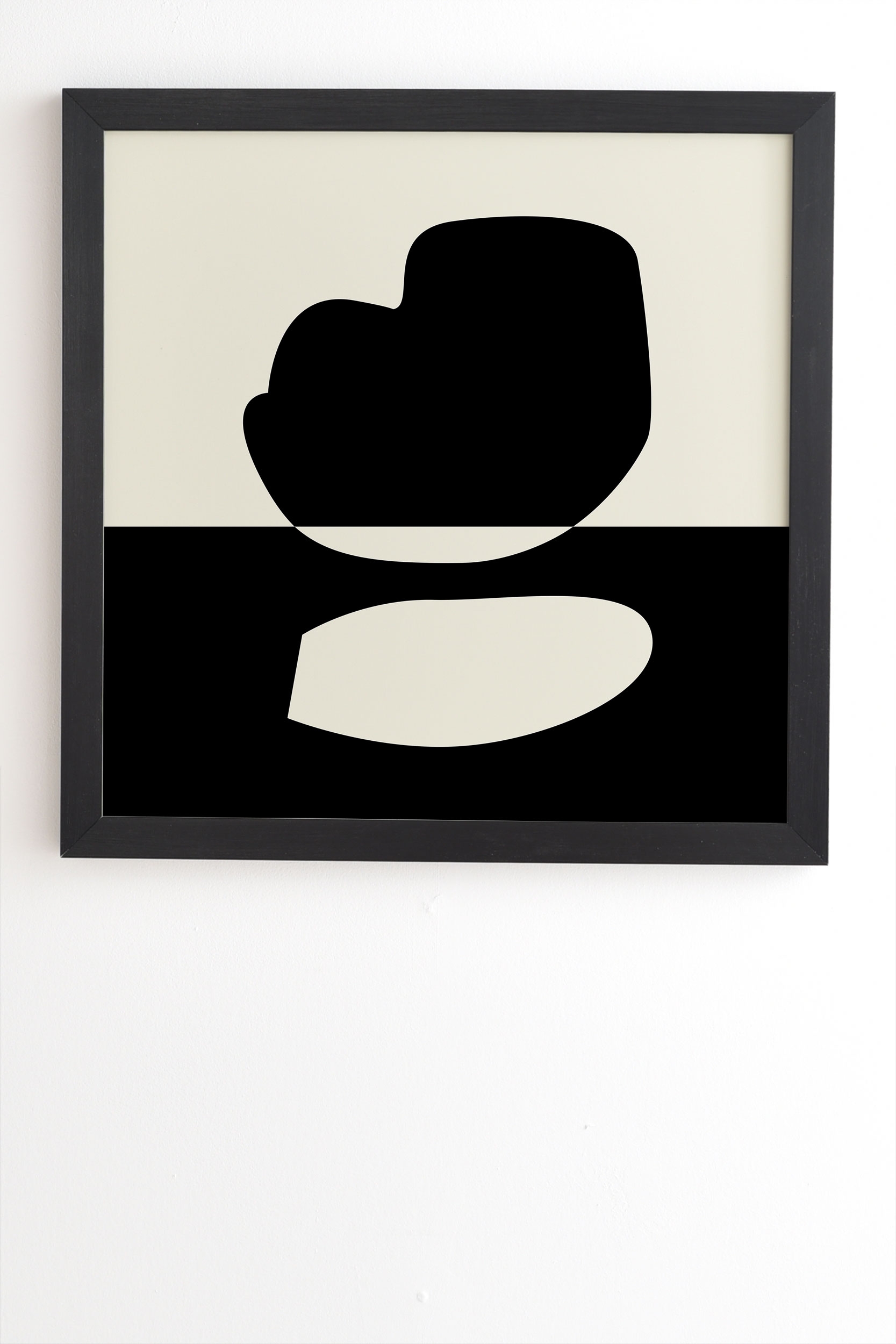 Reverse 01 by mpgmb - Framed Wall Art Basic Black 14" x 16.5" - Image 1
