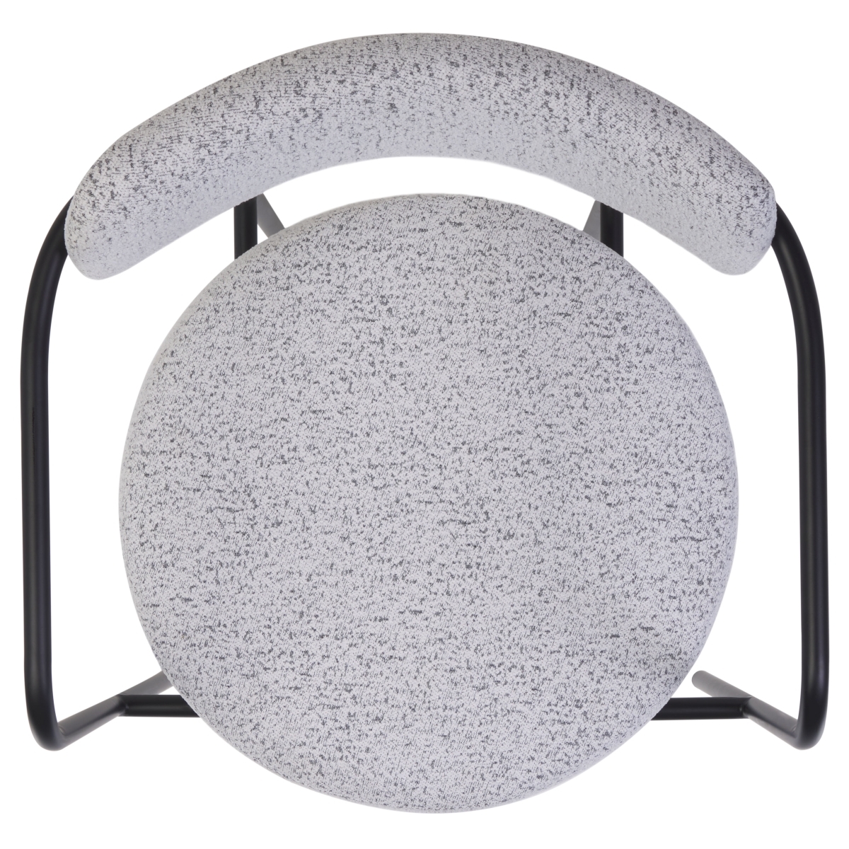 Andrean Dining Arm Chair - White / Black - Image 4