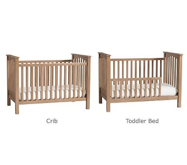 Kendall Low-Profile Convertible Crib, Simply White, In-Home Delivery - Image 2