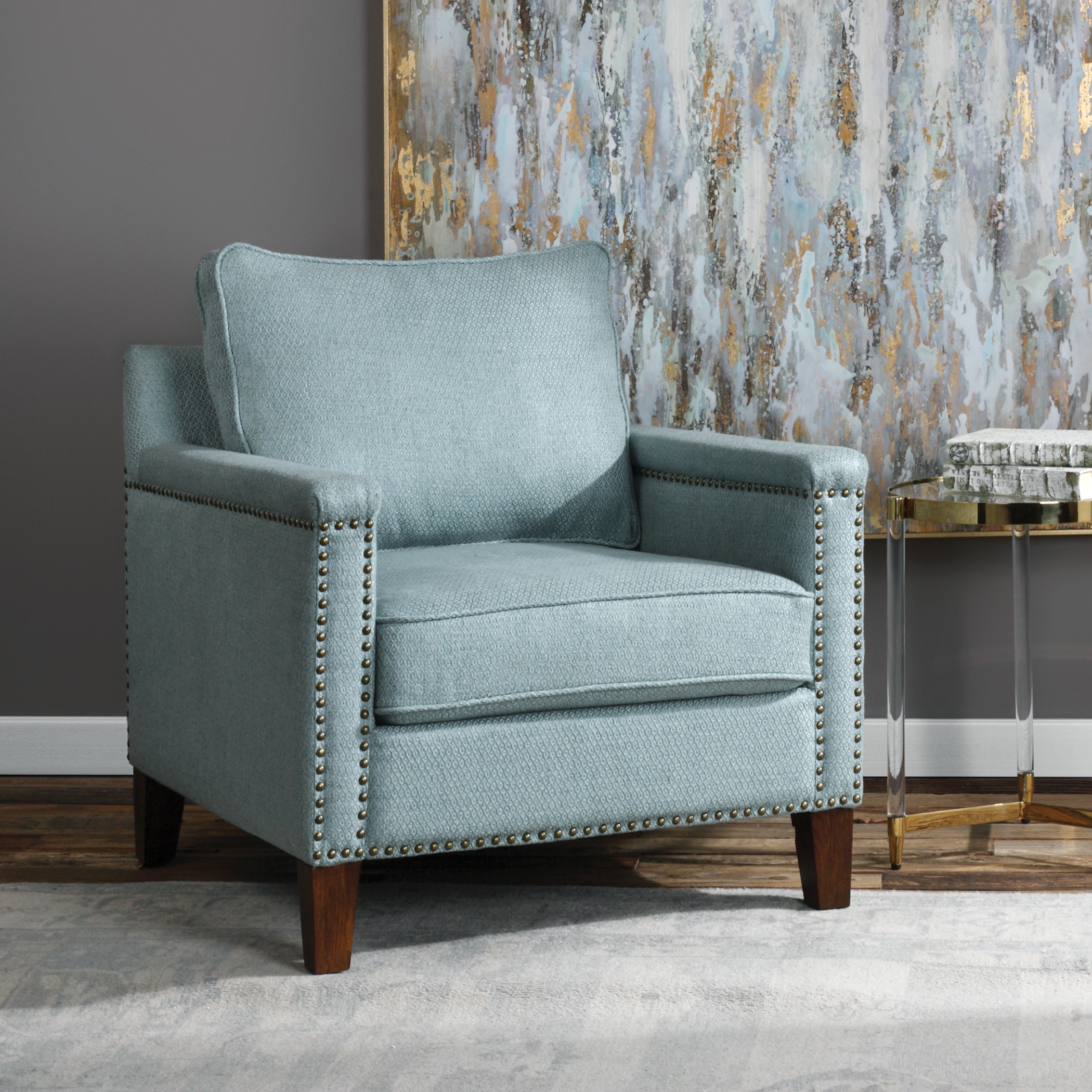 Charlotta Sea Mist Accent Chair - Image 1