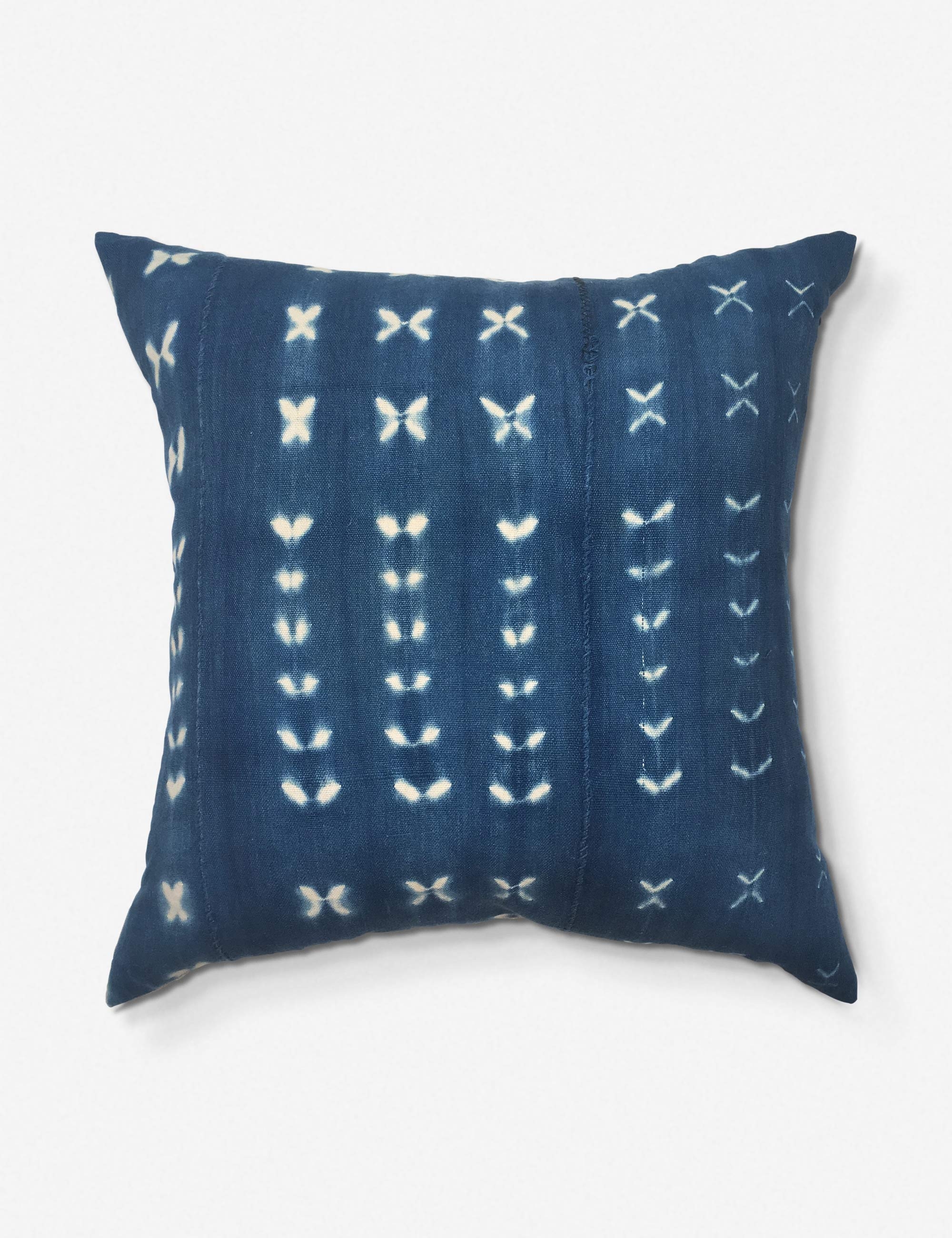 Neha One-of-a-kind Indigo Mudcloth Pillow - Image 1