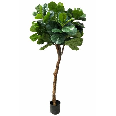 Real Touch Silk Fiddle Leaf Fig Tree in Pot - Image 0