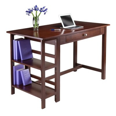 Jalonda Writing Desk With 2 Shelves - Image 0