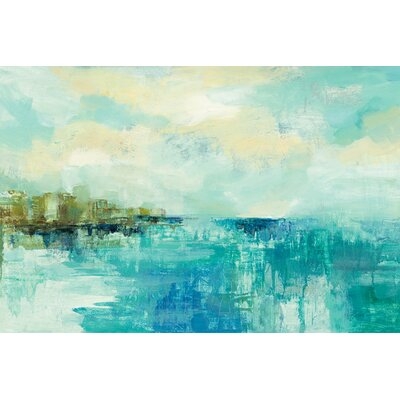 'Cliff Side Town' Print on Wrapped Canvas - Image 0