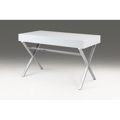 Scott Two-Drawer White Top Desk - Image 0