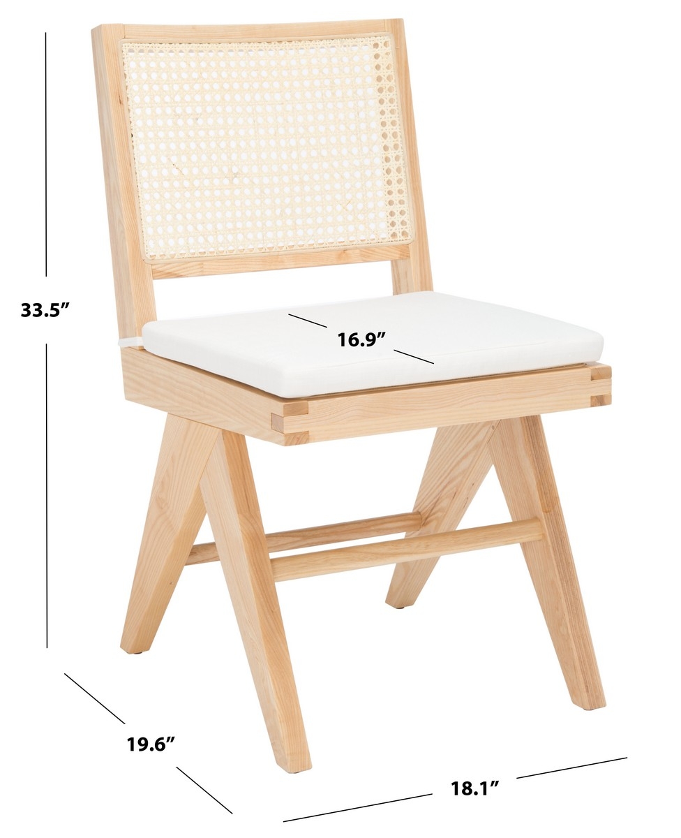 Colette Rattan Dining Chair - Natural - Image 9