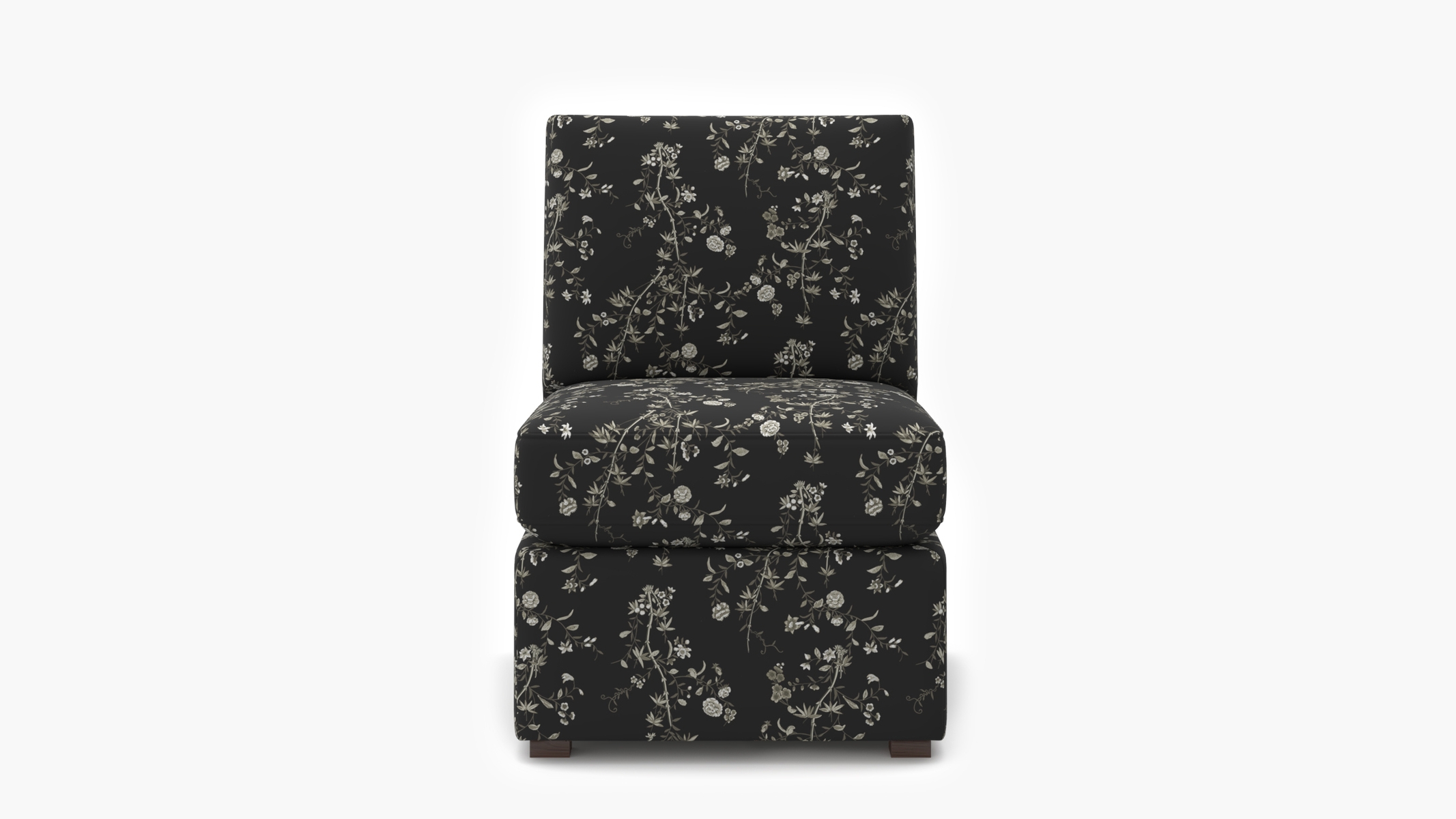 Classic Slipper Chair, Black Bamboo Garden - Image 0
