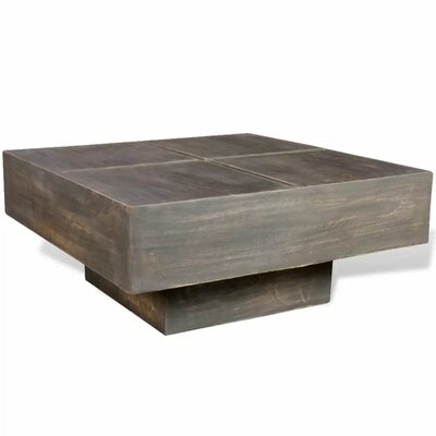 Troy Solid Wood Pedestal Coffee Table - Image 0