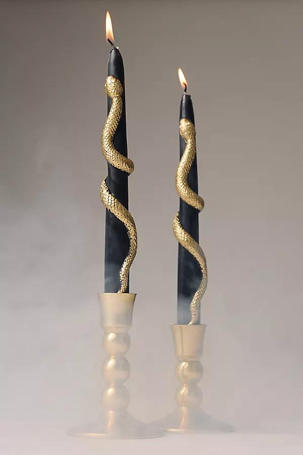 Snake Taper Candles, Set of 2 - Image 0
