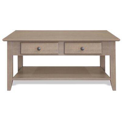 2 Drawer Solid Wood Coffee Table - Image 0