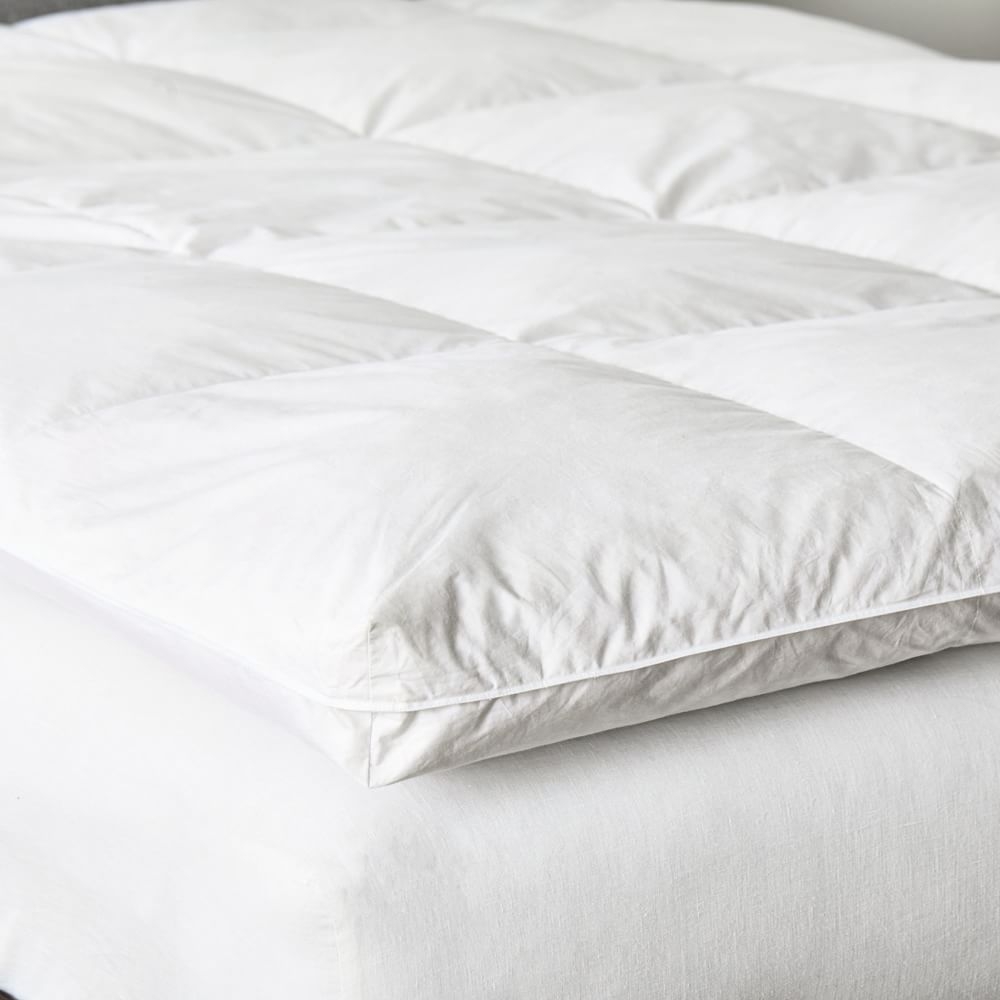 Feather Bed Mattress Topper, Full, White - Image 0