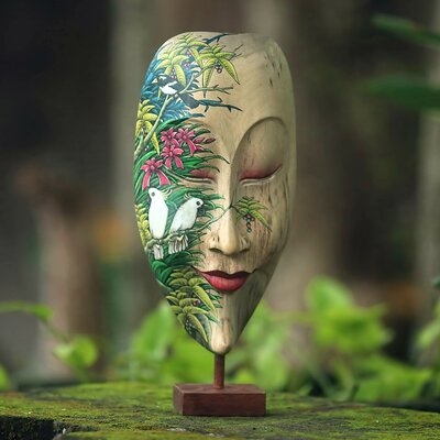 Delco Forest Beauty Wood Bust - Image 0