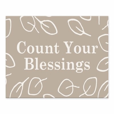 Count Blessings Easelback Canvas - Image 0