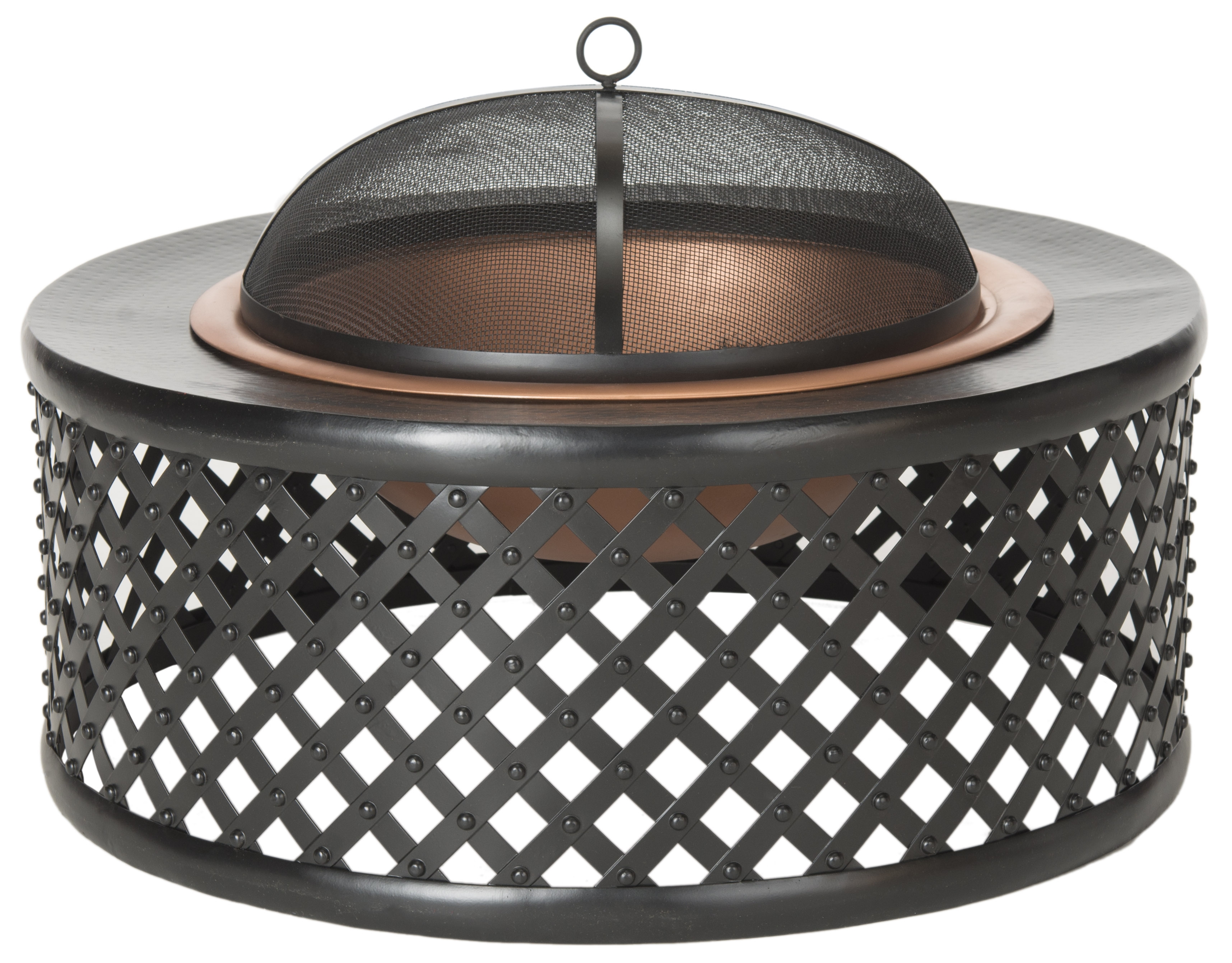 Jamaica Fire Pit - Copper/Black - Safavieh - Image 0