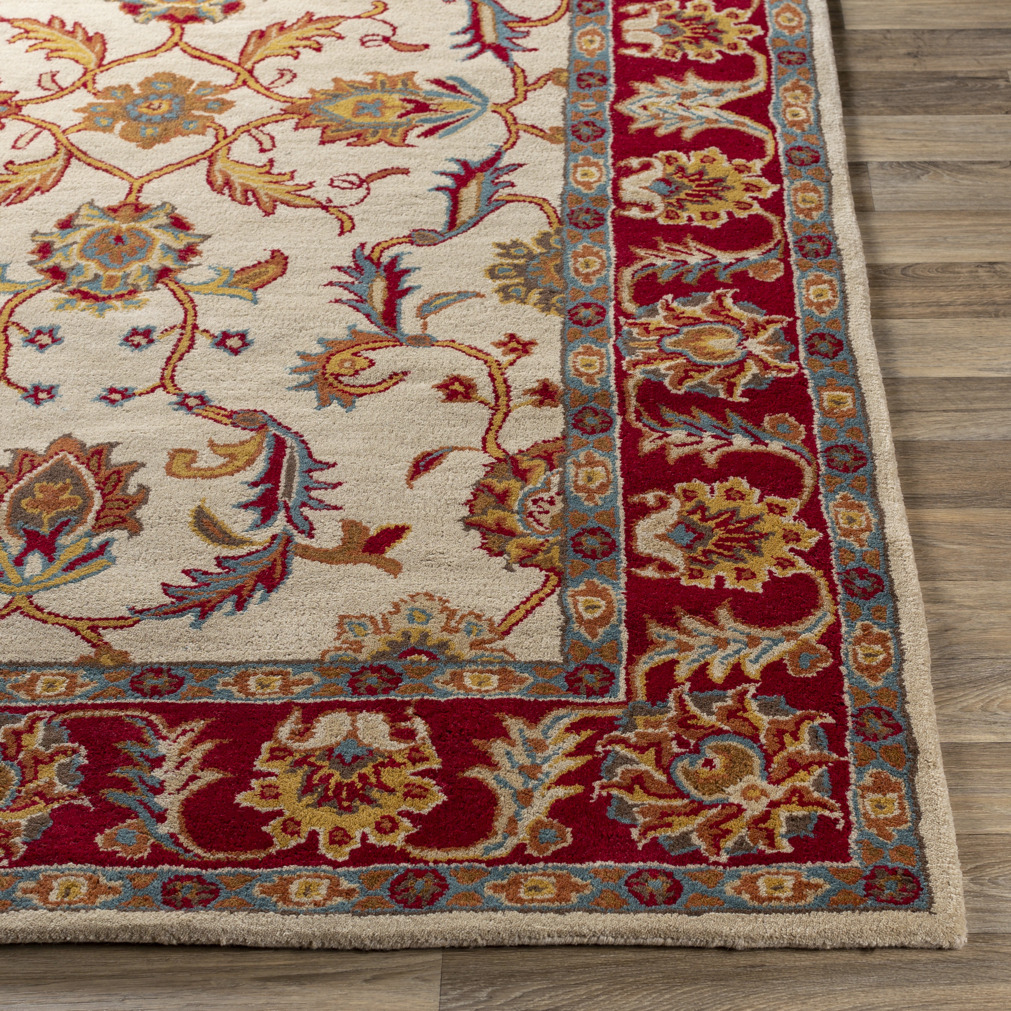 Caesar Red Indoor 2' x 3' Handmade Rug - Image 1