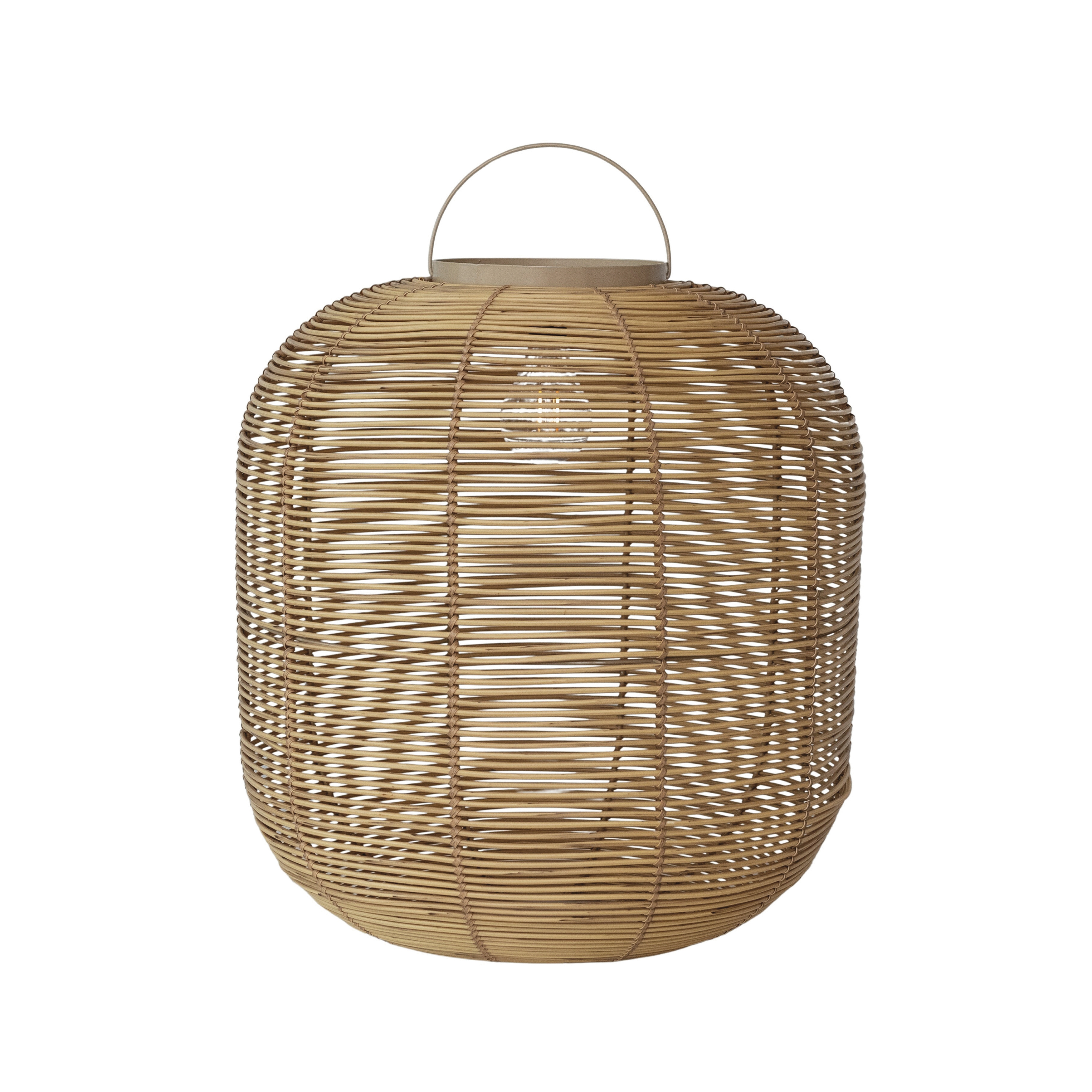 Natural Glow Solar LED Lantern, Natural - Image 0