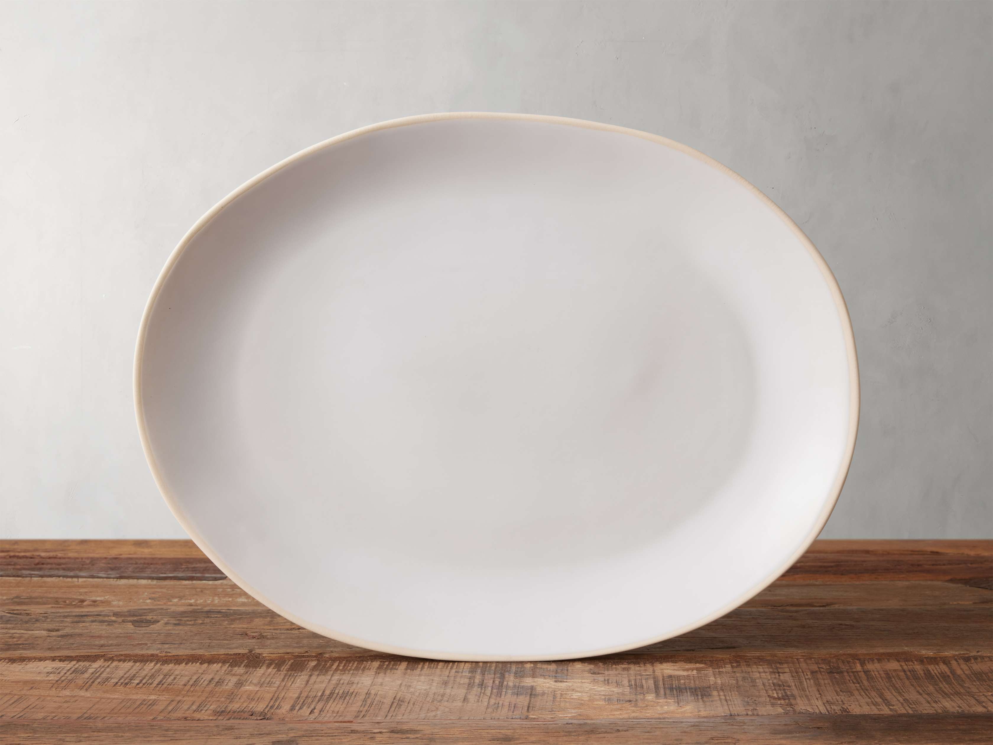 Evora Serving Tray in Stoneware White - Image 0