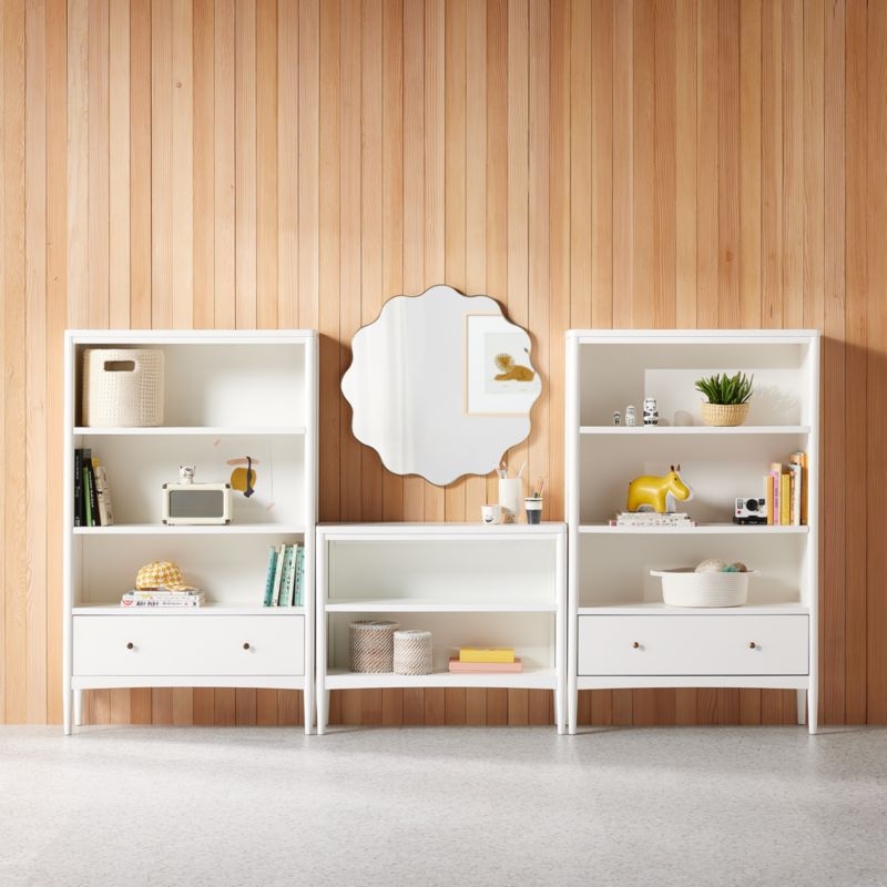 Waveland Brass Metal 30" Round Scalloped Wavy Wall Mirror - Image 3