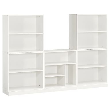 Stack Me Up Modular Wall Bookcase, Simply White - Image 0