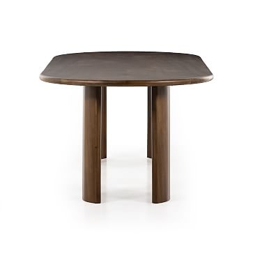 Oval Wooden 98.5" Dining Table, Gold Guanacaste - Image 3