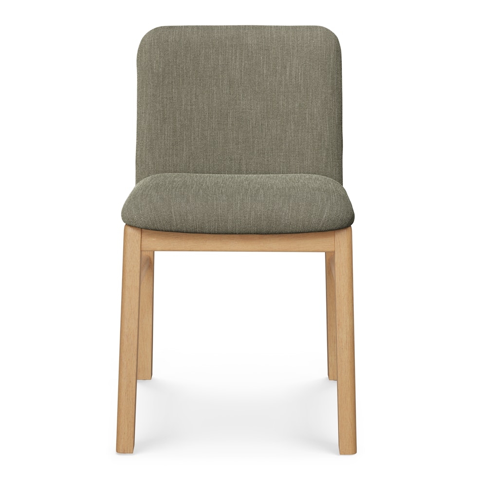 Mikkel Dining Chair - White Oak and Algonquin Green - Image 1