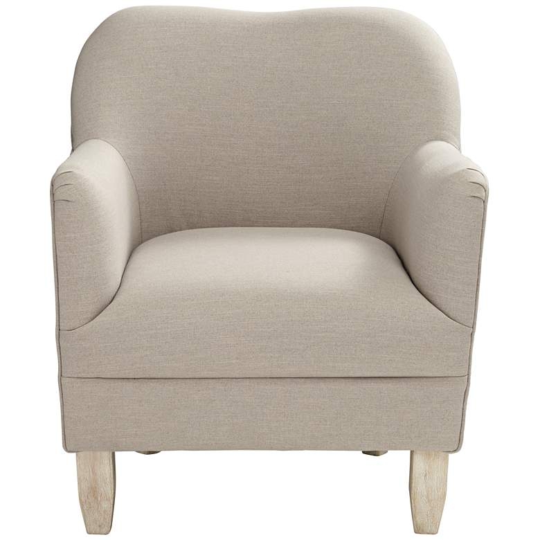 Mallow Beige Linen Accent Chair - Image 6