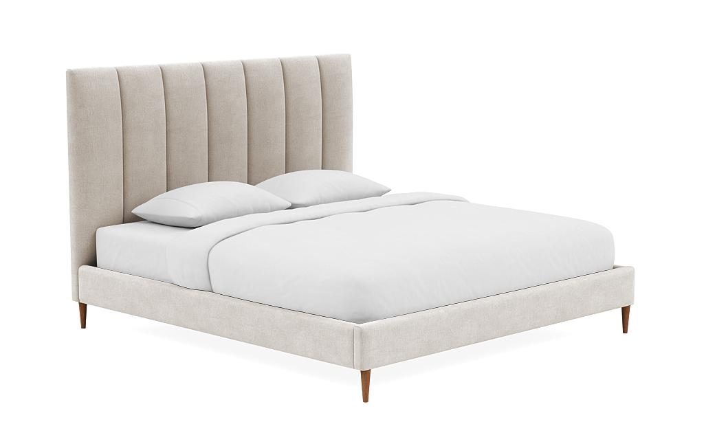 Lowen Upholstered Bed with Channel Tufting - King - Image 1