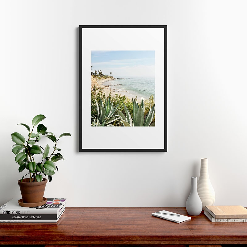 Laguna Coast by Bree Madden - Framed Art Print Modern Black 24" x 36" - Image 1